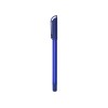 Купить Ручка шариковая пластиковая Delta из переработанных контейнеров, синяя с нанесением логотипа