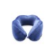 Купить Подушка для путешествий с эффектом памяти, с капюшоном Hooded Tranquility Pillow, синий с нанесением логотипа