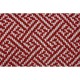 Купить Плед акриловый Tassel с белой бахромой, красный с нанесением логотипа