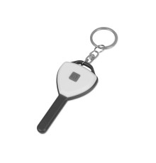 Брелок-фонарик COB Switch, белый/серый