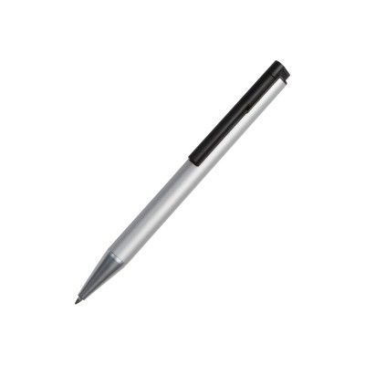 Купить Металлическая шариковая ручка с флеш-картой на 8 Гб Jobs, серебристая с нанесением логотипа