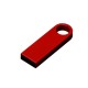 Купить USB 2.0-флешка на 8 Гб с мини чипом и круглым отверстием, красный с нанесением логотипа
