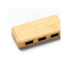 Купить USB-хаб NEPTUNE, древесина/белый с нанесением логотипа