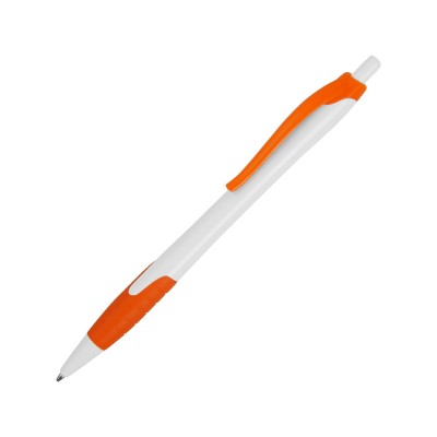 Купить Ручка шариковая Santa Monica, белый/оранжевый, черные чернила с нанесением