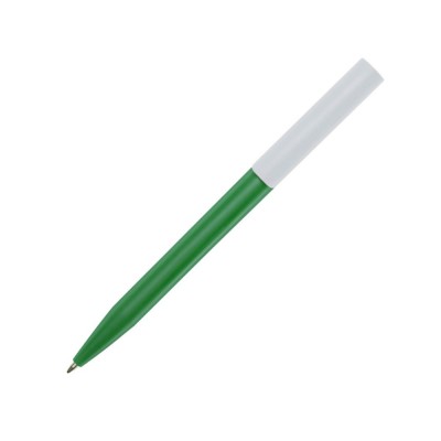 Купить Шариковая ручка Unix из переработанной пластмассы, синие чернила - Зеленый с нанесением логотипа