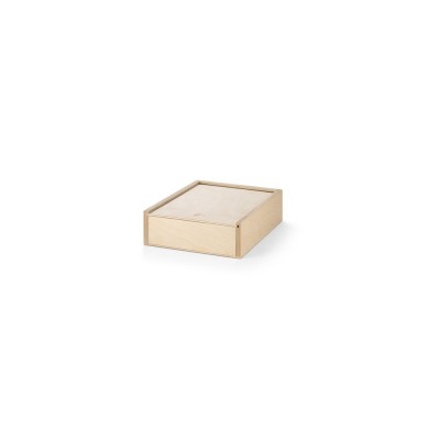 Купить Деревянная коробка BOXIE WOOD S, натуральный светлый с нанесением логотипа
