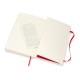 Купить Записная книжка Moleskine Classic Soft (нелинованный), Large (13х21см), красный с нанесением логотипа