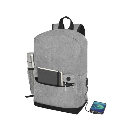 Купить Бизнес-рюкзак для ноутбука 15,6 Hoss, heather medium grey с нанесением логотипа