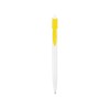Купить Ручка шариковая Какаду, белый/желтый с нанесением логотипа