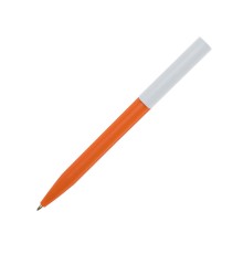 Шариковая ручка Unix из переработанной пластмассы, синие чернила - Оранжевый