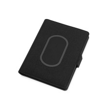 Органайзер с беспроводной зарядкой 5000 mAh Powernote, темно-серый