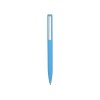 Купить Ручка шариковая пластиковая Bon с покрытием soft touch, голубой с нанесением логотипа