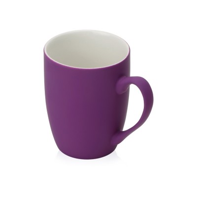 Купить Кружка с покрытием soft-touch Tulip Gum, фиолетовый с нанесением логотипа