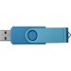 Купить Флеш-карта USB 2.0 8 Gb Квебек Solid, голубой с нанесением логотипа