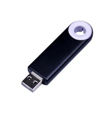 USB-флешка промо на 8 Гб прямоугольной формы, выдвижной механизм, белый
