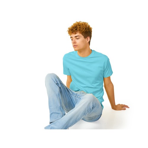 Купить Футболка Heavy Super Club мужская, лазурный с нанесением логотипа