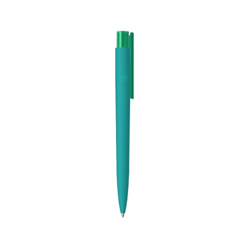 Купить Шариковая ручка RECYCLED PET PEN PRO K transparent GUM soft-touch, бирюзовый с нанесением логотипа