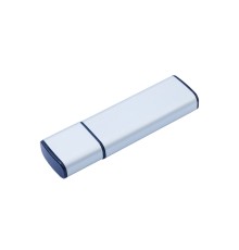 USB-флешка металлическая на 64ГБ 3.0 с колпачком, серебро