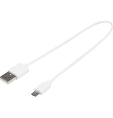 Кабель USB-A – Micro-USB TPE 2A, белый