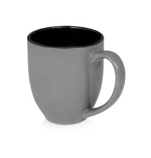 Кружка керамическая Gracy 450мл, серый/черный