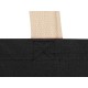 Купить Сумка для шопинга Steady из хлопка с парусиновыми ручками, 260 г/м2, черный с нанесением логотипа