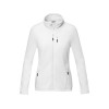 Купить Женская флисовая куртка Amber на молнии из переработанных материалов по стандарту GRS, белый с нанесением логотипа