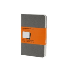 Записная книжка Moleskine Cahier (в линейку, 3 шт.), Pocket (9х14см), серый