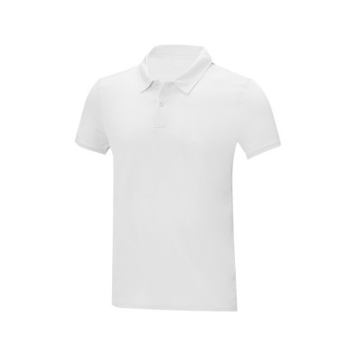 Купить Мужская стильная футболка поло с короткими рукавами Deimos, белый с нанесением логотипа