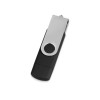 Купить USB/micro USB-флешка 2.0 на 16 Гб Квебек OTG, черный с нанесением логотипа