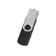 Купить USB/micro USB-флешка 2.0 на 16 Гб Квебек OTG, черный с нанесением логотипа
