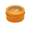 Купить Ароматическая свеча FLAKE с запахом ванили, оранжевый с нанесением логотипа