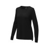 Купить Женский пуловер Merrit с круглым вырезом, черный с нанесением логотипа