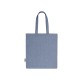 Купить Сумка-тоут Pheebs из переработанного хлопка 150 г/м2, синий меланж с нанесением логотипа