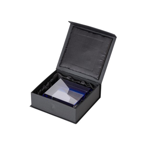 Купить Награда 12x4x12,1 см Triumph, синяя с нанесением логотипа