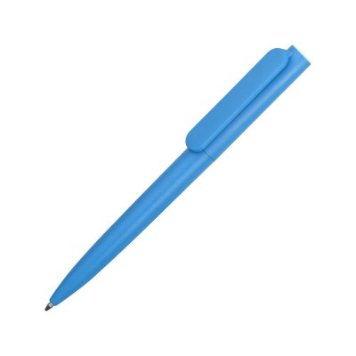 Купить Ручка пластиковая шариковая Umbo, голубой/белый с нанесением