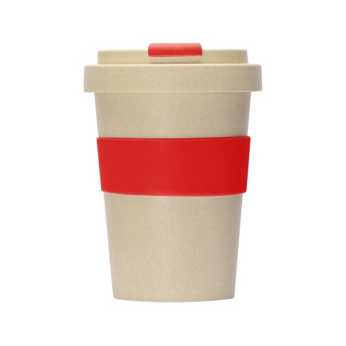 Купить Стакан из пшеничного волокна Flava, красный с нанесением логотипа