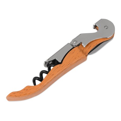Купить Нож сомелье Pulltap's Wood, коричневый с нанесением