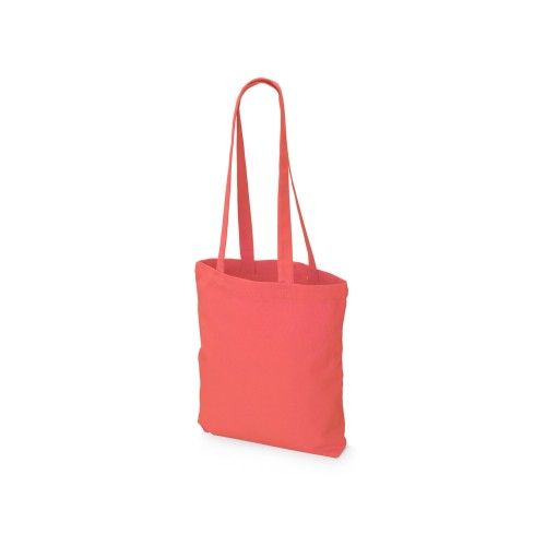 Купить Сумка из плотного хлопка Carryme 220, коралловый с нанесением логотипа