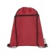 Купить Рюкзак со шнурком Ross из переработанного ПЭТ, heather dark red с нанесением логотипа
