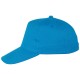 Купить Бейсболка Memphis 5-ти панельная 165 гр, ярко-голубой с нанесением логотипа