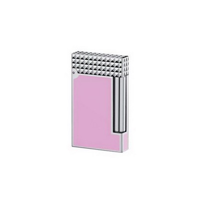 Купить Зажигалка LigneD. S.T.Dupont, розовый/серебристый с нанесением логотипа