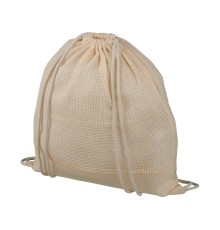 Рюкзак со шнурком из сетчатого хлопка Maine, natural