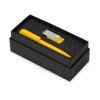 Купить Подарочный набор Qumbo с ручкой и флешкой, желтый с нанесением логотипа