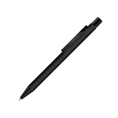 Купить Ручка шариковая металлическая Straight M Gum, черный с нанесением