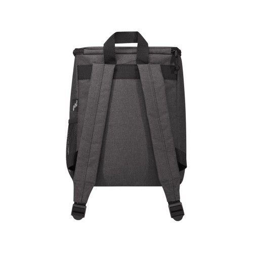 Купить Excursion, рюкзак-холодильник из переработанного РЕТ-пластика - Heather Charcoal с нанесением логотипа Купить Excursion, рюкзак-холодильник из переработанного РЕТ-пластика - Heather Charcoal с нанесением логотипа