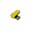 Купить Флешка с мини чипом, минимальный размер, цветной  корпус, 16 Гб, желтый с нанесением логотипа