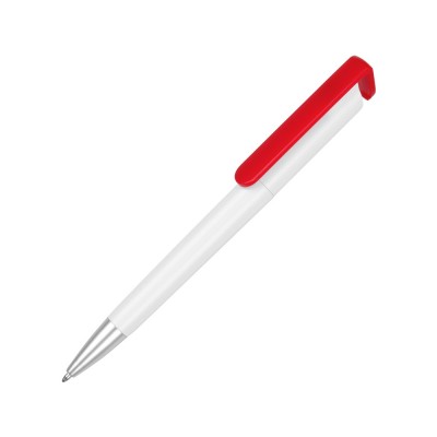 Купить Ручка-подставка Кипер, белый/красный с нанесением логотипа