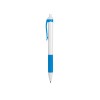 Купить Ручка пластиковая шариковая Centric, белый/голубой с нанесением логотипа