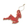 Купить Подвеска деревянная Рождественский олень с нанесением логотипа