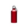 Купить Алюминиевая бутылка ATHLETIC с карабином, 400 мл, красный с нанесением логотипа